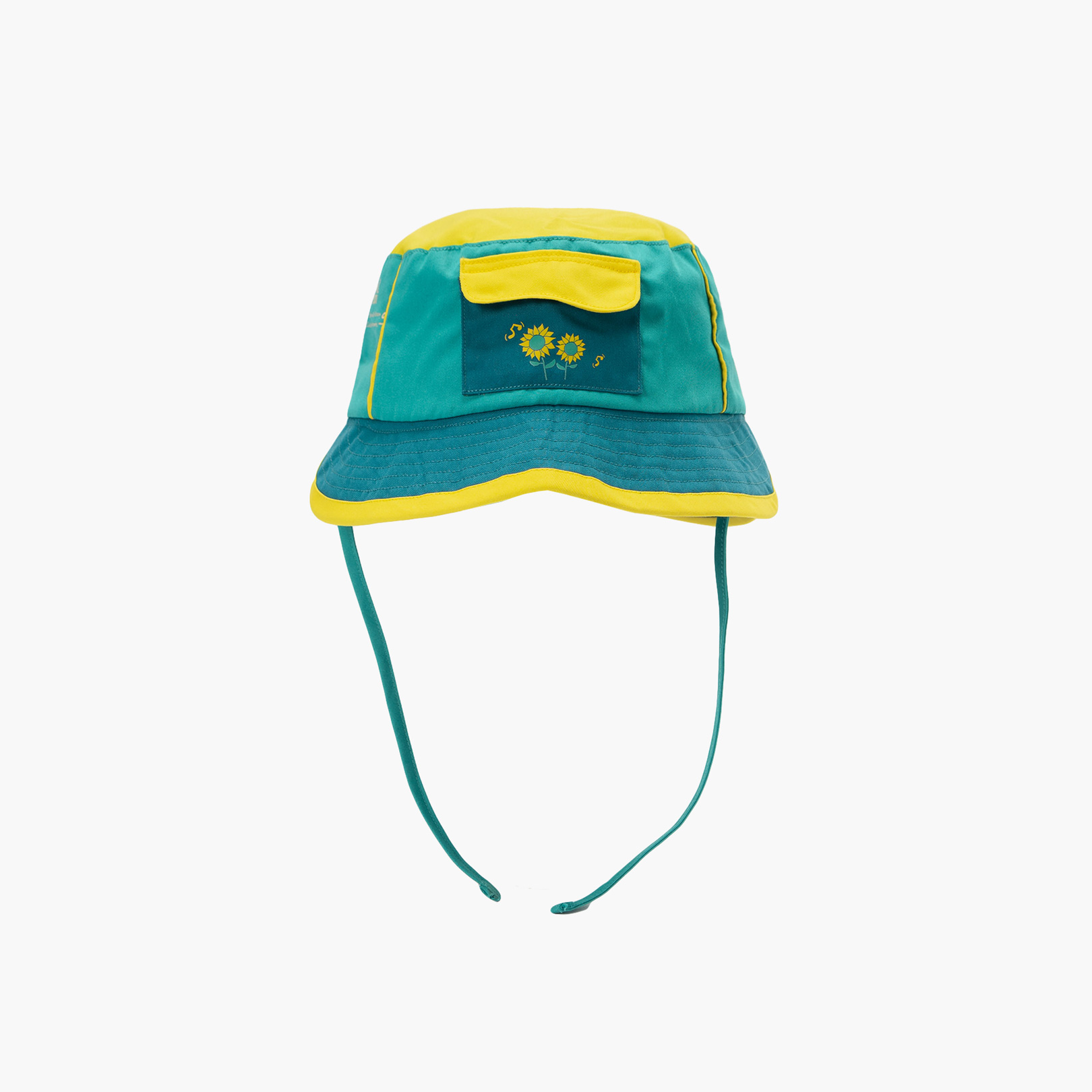 Sunset di Kebun x Artch: - Flowy Bucket Hat - Navy Tosca